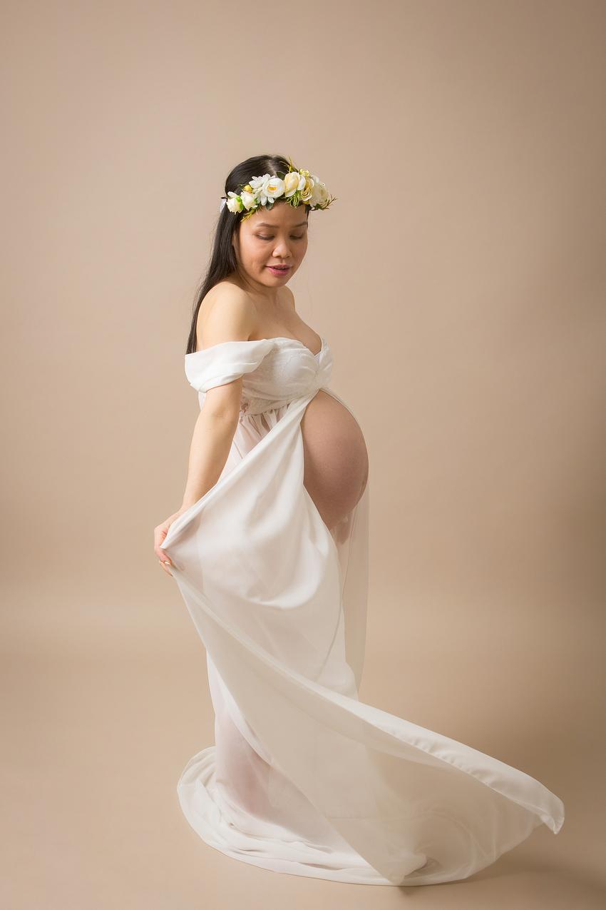 photographe nancy robe voile grossesse